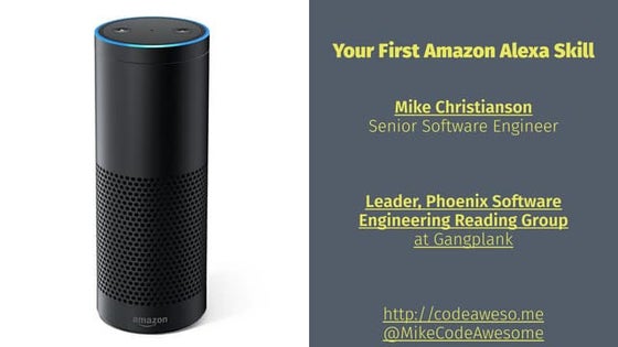 Your First Amazon Alexa Skill
