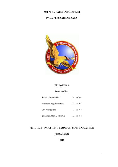 Zara supply chain makalah