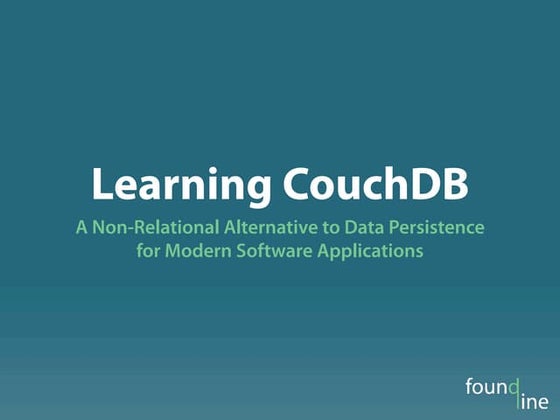 ZendCon 2011 Learning CouchDB