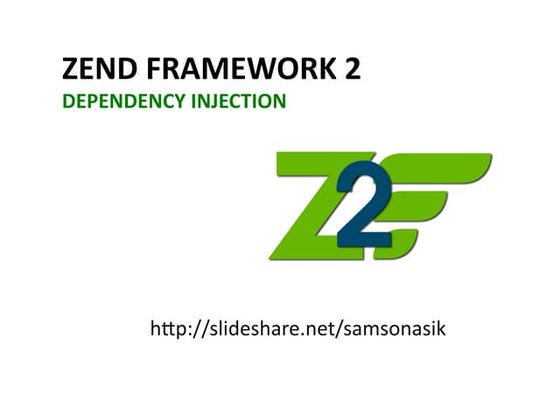 Zend Framework 2 : Dependency Injection