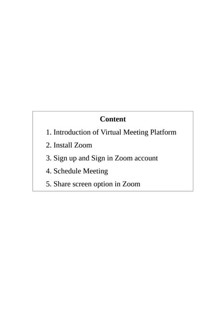 Zoom basic Setup | Module