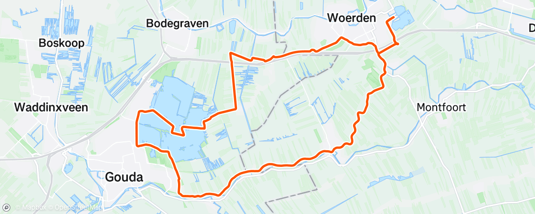 Map of the activity, Morning Ride