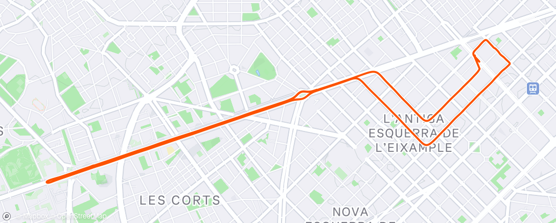 Map of the activity, Lunch Ride