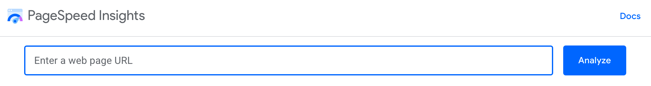 כדי להתחיל להשתמש ב-PageSpeed Insights, מזינים כתובת URL