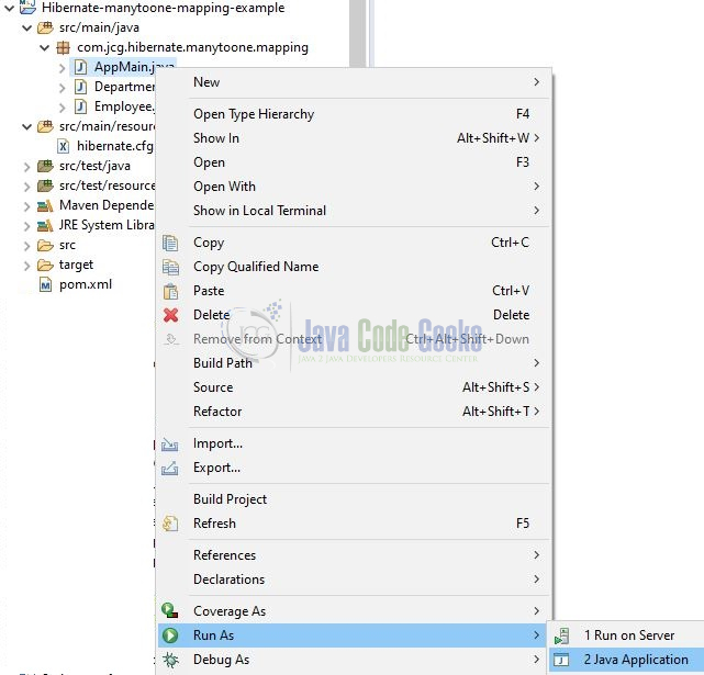 Hibernate Many to One - Run Application