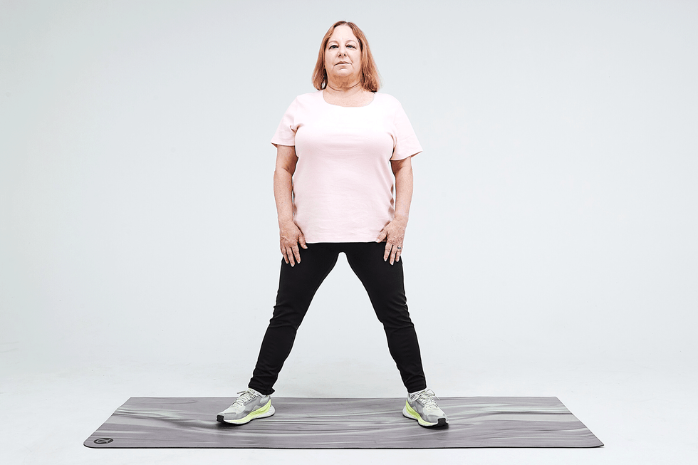 warm up exercises for senior side to side squat