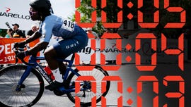 cyclist in a race timing event