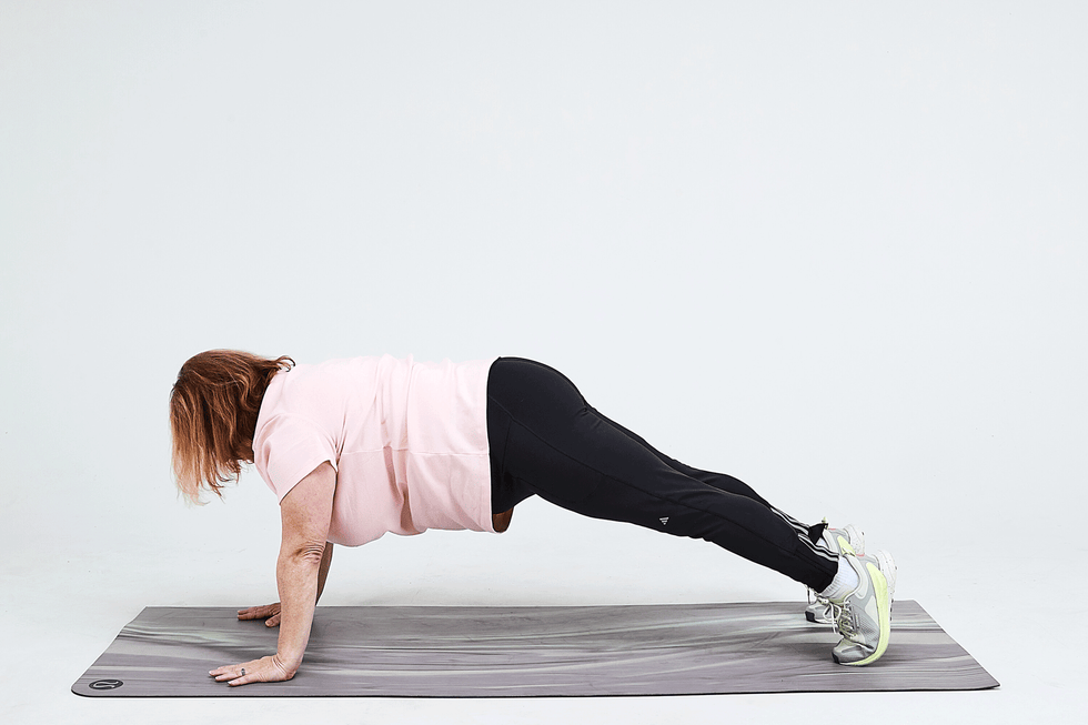 warm up exercises for senior plank rotation