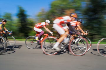 Racing Cyclists - Blurred Motion