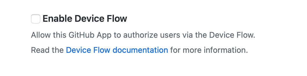 Enable device flow