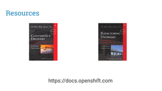 Resources
https://docs.openshift.com
 