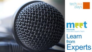 Learn
from
Experts
 