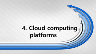 4. Cloud computing
platforms
 