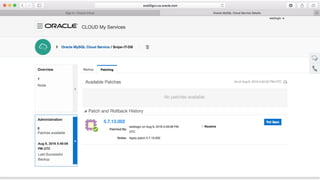 Oracle MySQL Cloud Service