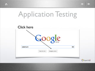 Application Testing
Click here

 