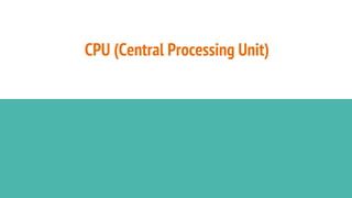 CPU (Central Processing Unit)
 