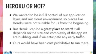 Proprietary and
Adding basic redundancy
• Multiple app servers require haproxy
between nginx and unicorn
• Multiple long-running tasks (such as
posting to Facebook or Twitter) require
background job processing framework
• Multiple load balancers require DNS
round robin and short TTL (dyn.com)
 