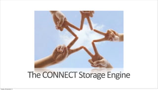 The	
  CONNECT	
  Storage	
  Engine
Tuesday, 26 November 13

 