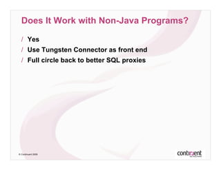Database  Performance With  Proxy  Architectures