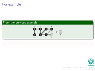 For example
From the previous example
Predecessor Graph
49 / 84
 