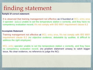 ﬁnding statement
 