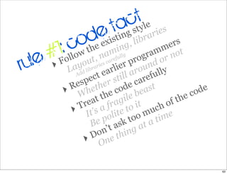 Legacy Code: Learning To Live With It