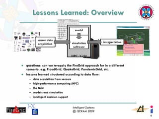 Using Simulation for Decision Support: Lessons Learned from FireGrid