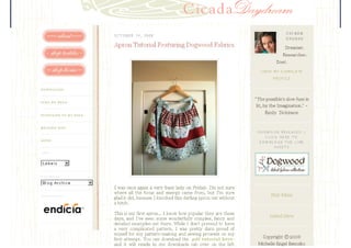 Cicada Daydream (PDF
      tutorials)
 