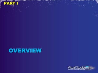 PART I




  OVERVIEW
 