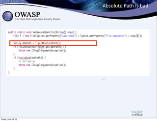 Absolute	
  Path	
  is	
  bad
151
Friday, June 28, 13
 