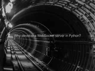 Why develop a WebSocket server in Python? 
7 
 
