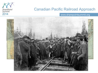 Canadian Pacific Railroad Approach 
www.sharepointsummit.org 
 