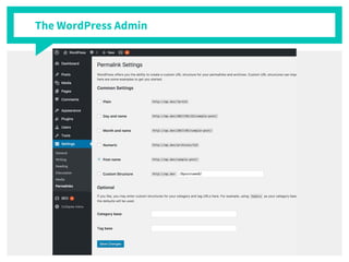 The WordPress Admin
 