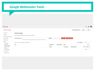 Google Webmaster Tools
 