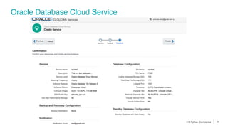 © 2016 Pythian. Confidential 24
Oracle Database Cloud Service
 