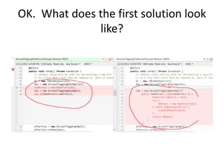 OK. What does the first solution look
like?
 