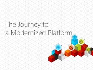 The Journey to
a Modernized Platform
 