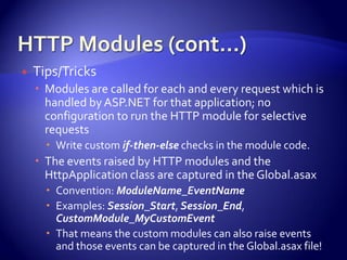 Advanced Asp.Net Concepts And Constructs
