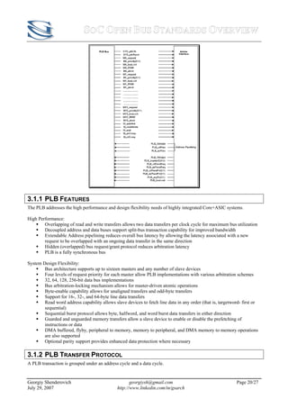 SOC/ASIC Bus Standards
