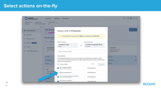39
￼
Select actions on-the-ﬂy
 