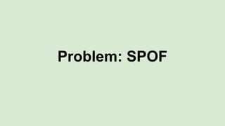 Problem: SPOF
 