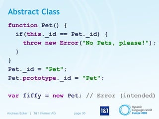 Advanced Object-Oriented JavaScript