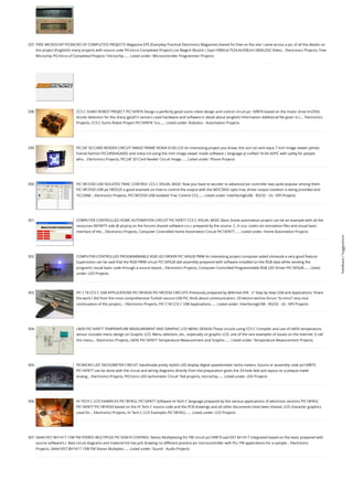 297. FREE MICROCHIP PICMICRO OF COMPLETED PROJECTS
Magazine EPE (Everyday Practical Electronics Magazine) shared for free on the site I came across a pic of all the details on
the project (English)’s many projects with source code PICmicro Completed Projects List Magick Musick ( 2xpic16f84,tlc7524,lm358,lm13600,l202 Video... Electronics Projects, Free
Microchip PICmicro of Completed Projects "microchip…... Listed under: Microcontroller Programmer Projects
298. CCS C SUMO ROBOT PROJECT PIC16F876
Design a perfectly good sumo robot design and control circuit pic 16f876 based on the motor drive lm293d
drizzle detection for the sharp gp2d12 sensors used hardware and software in detail about (english) Information Additional file given in (.... Electronics
Projects, CCS C Sumo Robot Project PIC16F876 "ccs…... Listed under: Robotics - Automation Projects
299. PIC24F SD CARD READER CIRCUIT IMAGE FRAME NOKIA 6100 LCD
An interesting project you know, this sort sd card input 7 inch image viewer (photo
frame) fashion PIC24FJ64GA002 and nokia lcd using the mini image viewer made ​
​
software c language yl crafted 16-bit dsPIC with çalıkş for people
who... Electronics Projects, PIC24F SD Card Reader Circuit Image…... Listed under: Phone Projects
300. PIC18F2550 USB ISOLATED TRIAC CONTROL CCS C VISUAL BASIC
Now you have to wonder to advanced pic controller was quite popular among them
PIC18F2550 USB pic18f2520 a good example on how to control the output with the MOC3042 opto triac driver output isolation is being provided and
TIC236M... Electronics Projects, PIC18F2550 USB isolated Triac Control CCS…... Listed under: Interfacing(USB - RS232 - I2c -ISP) Projects
301. COMPUTER CONTROLLED HOME AUTOMATION CIRCUIT PIC16F877 CCS C VISUAL BASIC
Basic home automation project can be an example with all the
resources INFINITY side @ picproj on the forums shared software ccs-c prepared by the source. C. H ccsc codes isis simulation files and visual basic
interface of the... Electronics Projects, Computer Controlled Home Automation Circuit PIC16F877…... Listed under: Home Automation Projects
302. COMPUTER-CONTROLLED PROGRAMMABLE RGB LED DRIVER PIC16F628 PWM
An interesting project computer-aided olmasıda a very good feature.
Supervision can be said that the RGB PWM circuit PIC16F628 dali assembly prepared with software installed on the RGB data while sending the
program’s visual basic code through a source-based... Electronics Projects, Computer-Controlled Programmable RGB LED Driver PIC16F628…... Listed
under: LED Projects
303. PIC C18 CCS C USB APPLICATIONS PIC18F4550 PIC18F2550 CIRCUITS
Previously prepared by @Ahmet ATA `s” Step by Step USB and Applications “share
the work I did from the most comprehensive Turkish source USB PIC think about communication. Of electro-techno forum “to tmco” very nice
continuation of this project,... Electronics Projects, PIC C18 CCS C USB Applications…... Listed under: Interfacing(USB - RS232 - I2c -ISP) Projects
304. LM35 PIC16F877 TEMPERATURE MEASUREMENT AND GRAPHIC LCD MENU DESIGN
These circuits using CCS C Compiler and use of LM35 temperature
sensor includes menu design on Graphic LCD. Menu selection, etc., especially on graphic LCD. one of the rare examples of issues on the Internet. (I call
this menu... Electronics Projects, LM35 PIC16F877 Temperature Measurement and Graphic…... Listed under: Temperature Measurement Projects
305. PICMICRO LED TACHOMETER CIRCUIT
Handmade pretty stylish LED display digital speedometer tacho meters. Source or assembly code pic16f874
PIC16F877 can be done with the circuit and wiring diagrams directly from the preparation given the 33-hole leds pcb layout on a plaque made
analog... Electronics Projects, PICmicro LED tachometer Circuit "led projects, microchip…... Listed under: LED Projects
306. HI TECH C LCD EXAMPLES PIC18F452, PIC16F877
Software Hi-Tech C language prepared by the various applications of electronic sections PIC18F452
PIC16F877 PIC18F4550 based on the Hi Tech C source code and the PCB drawings and all other documents have been shared, LCD character graphics
used for... Electronics Projects, Hi Tech C LCD Examples PIC18F452,…... Listed under: LCD Projects
307. SAAA1057 BH1417 15W FM STEREO MULTIPLEX PIC16S819 CONTROL
Stereo Multiplexing for FM circuit pic16f819 saa1057 bh1417 integrated based on the basic prepared with
source software’s (. Bas) circuit diagrams and material list has pcb drawing no different practice pic microcontroller with PLL FM applications for a sample... Electronics
Projects, SAAA1057 BH1417 15W FM Stereo Multiplex…... Listed under: Sound - Audio Projects
Feedback
/
Suggestions
 