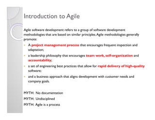 Agile Software Development Overview