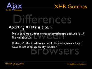 Ajax for PHP Developers