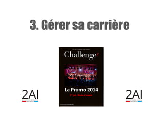 3. Gérer sa carrière
La Promo 2014
 