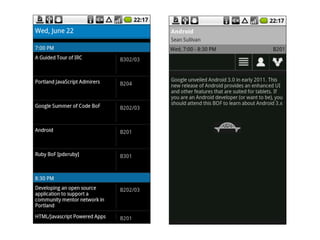 Android - Open Source Bridge 2011