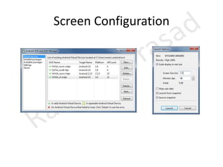 Screen Configuration