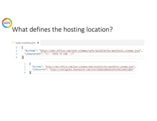 What defines the hosting location?
 