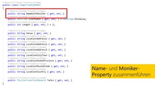 Name- und Moniker-
Property zusammenführen
 